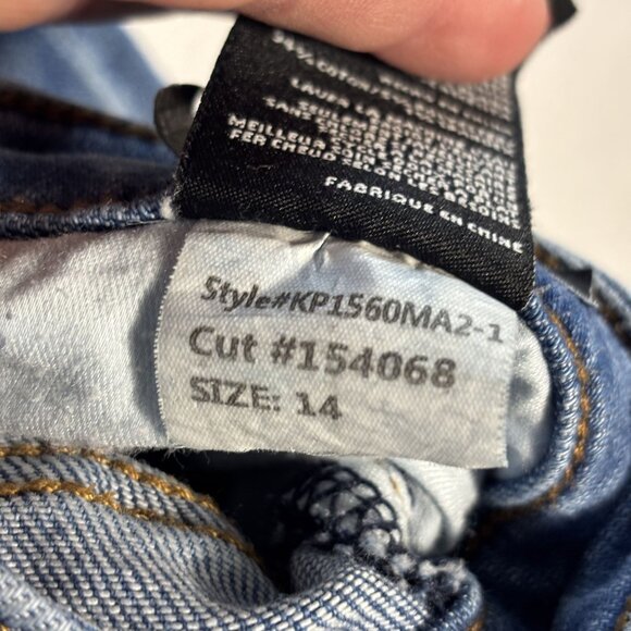 Kut From The Kloth Rachael Fab Ab Mom Jeans Size 14 Medium Wash High Rise Button - Picture 8 of 10